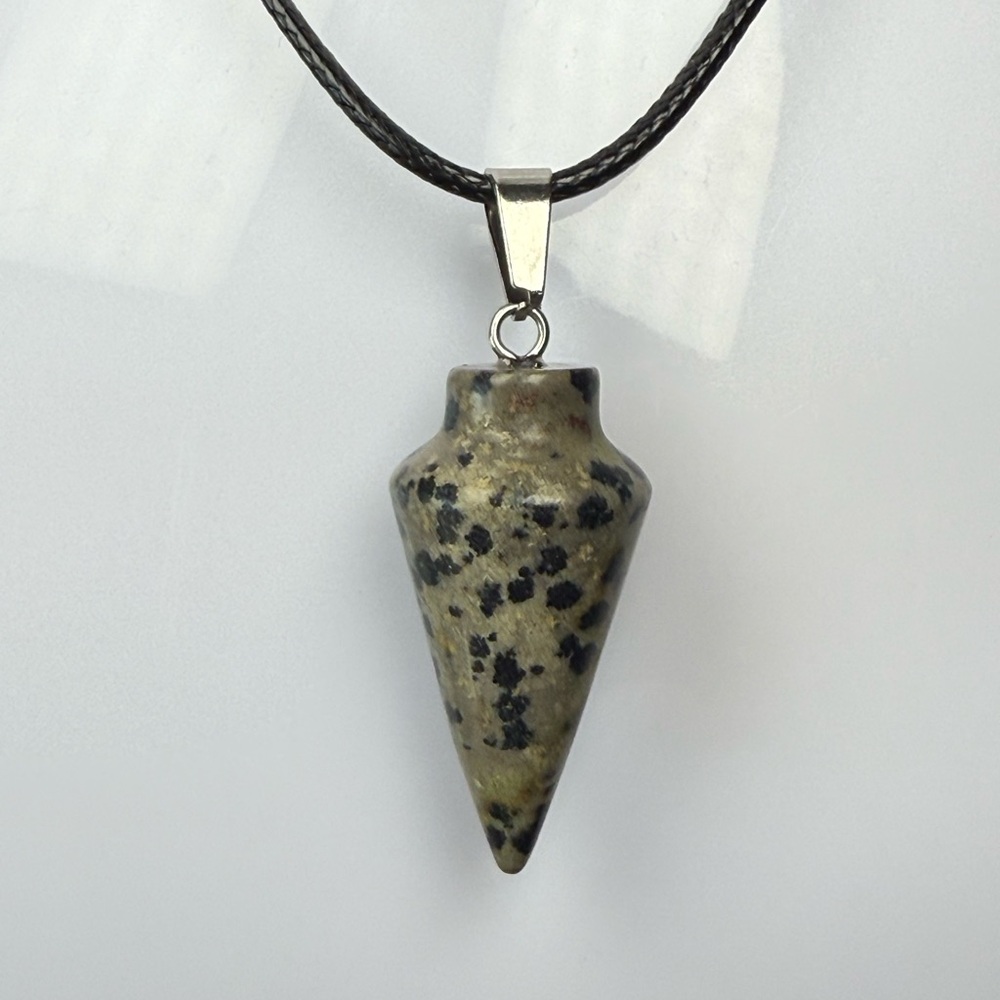 Crystal Pendulum Dalmatian Pendant
